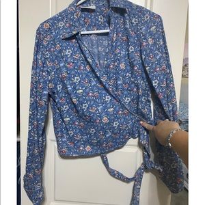 Vintage Liz Claiborne tie shirt